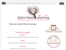 Tablet Screenshot of joyfulheartlearning.com